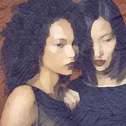 Aveda background painting