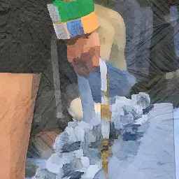Balmain background painting