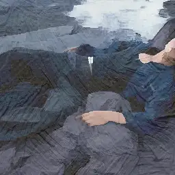 Calvin Klein background painting