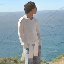 Calvin Klein background painting
