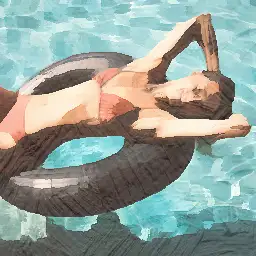 Calvin Klein background painting