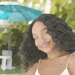 Clinique background painting