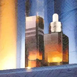 Estée Lauder background painting