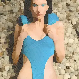 Jean Paul Gaultier banner painting