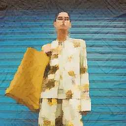 Jil Sander banner painting