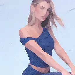Kering Beauté background painting