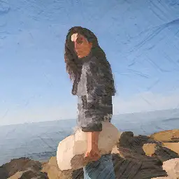 Max Mara background painting