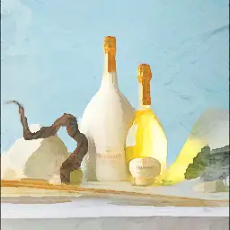 Ruinart background painting
